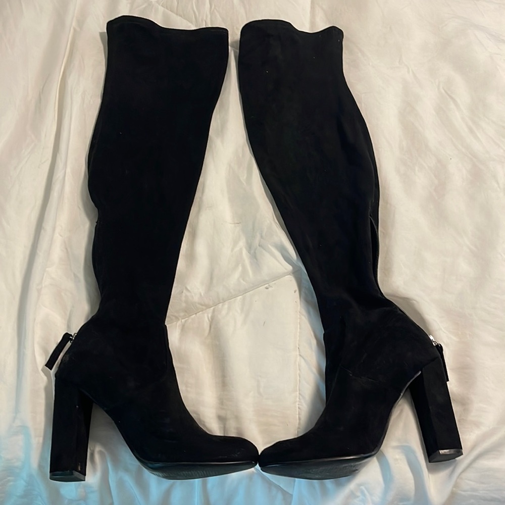 Steven madden thigh high suede boots